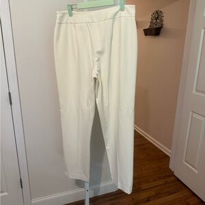 Talbots-Stretch pants. Size 12. Ivory color-32 inch inseam